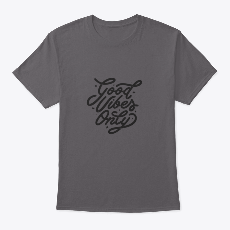 Good Vibes Only T-Shirt featuring an inspirational quote design, made from soft cotton fabric.