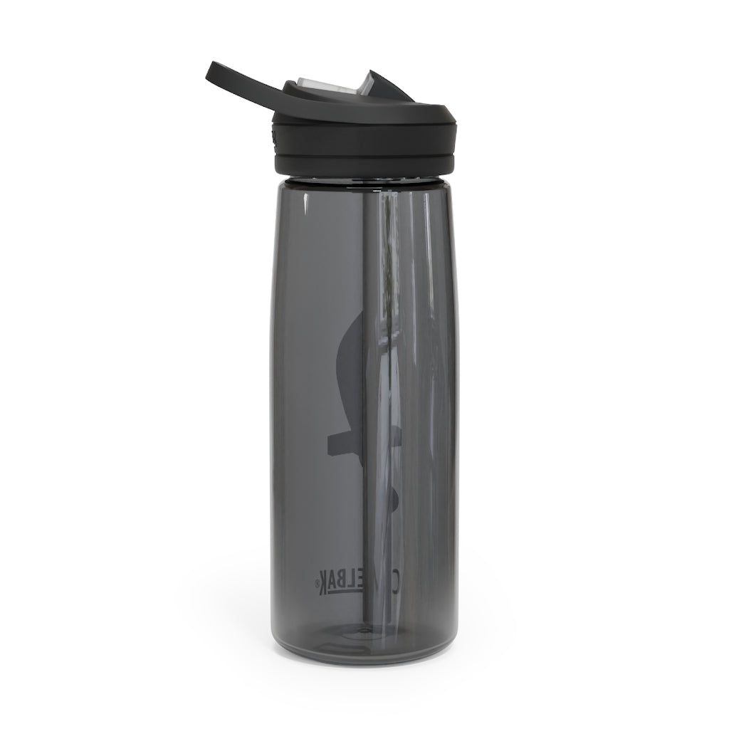 Gold Sword CamelBak Eddy® Water Bottle in 20oz and 25oz sizes, featuring a durable design and spill-proof valve.