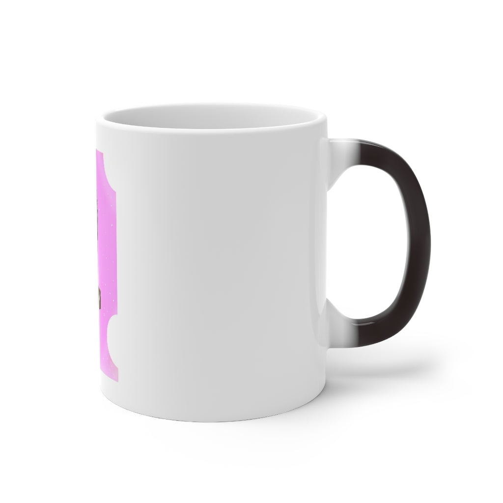 Gold Sword Color Changing Mug showcasing its unique design and color-changing feature.