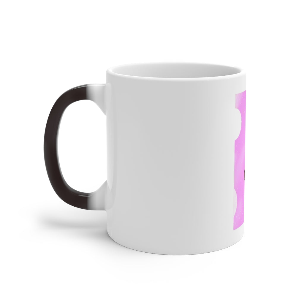 Gold Sword Color Changing Mug showcasing its unique design and color-changing feature.