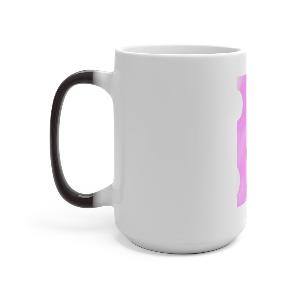 Gold Sword Color Changing Mug showcasing its unique design and color-changing feature.