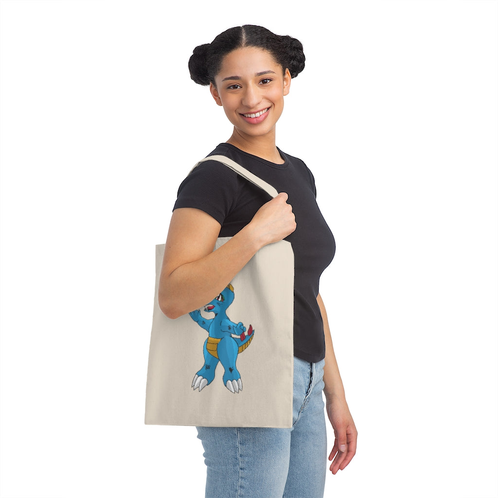 Goldile Canvas Tote Bag made of 100% cotton sheeting, featuring reinforced handles and a spacious design for personalized use.