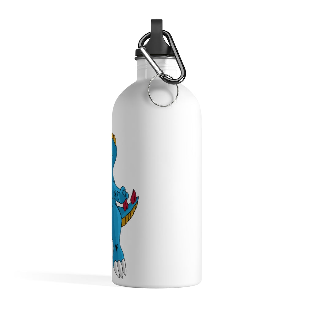 Goldile Stainless Steel Water Bottle with a plastic screw top and stylish print, perfect for hydration on the go.