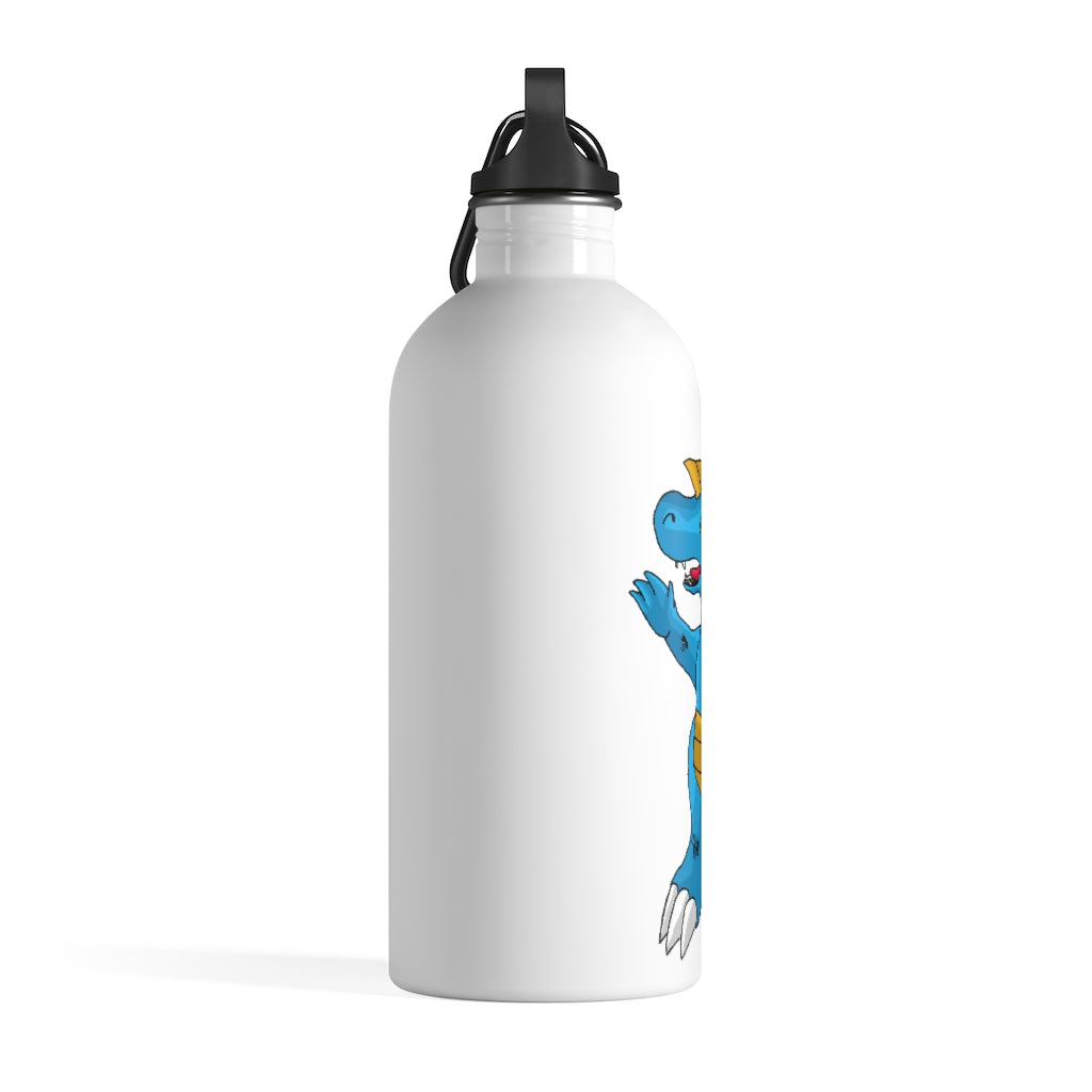 Goldile Stainless Steel Water Bottle with a plastic screw top and stylish print, perfect for hydration on the go.