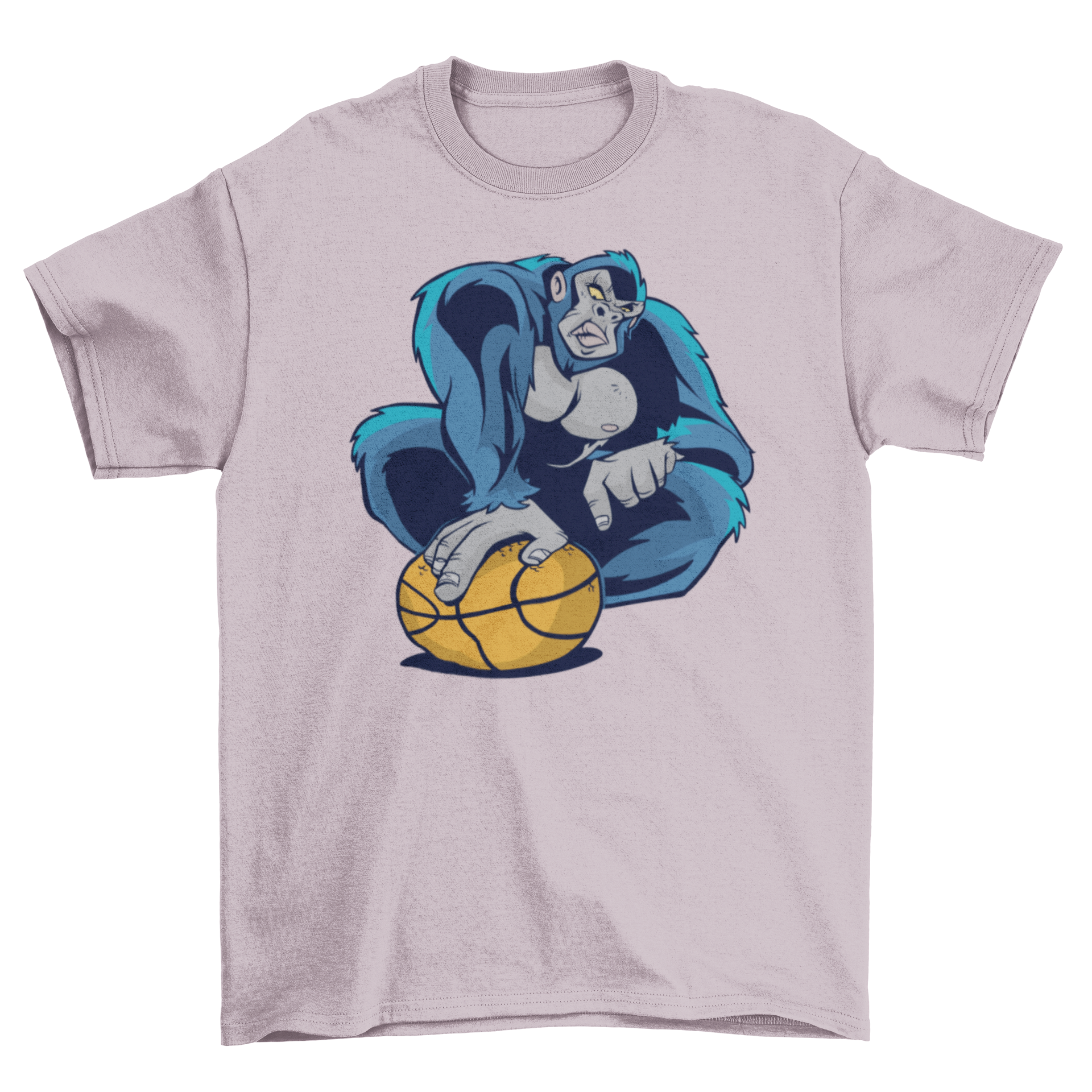 Gorilla Basketball T-shirt featuring a vibrant gorilla graphic holding a basketball.