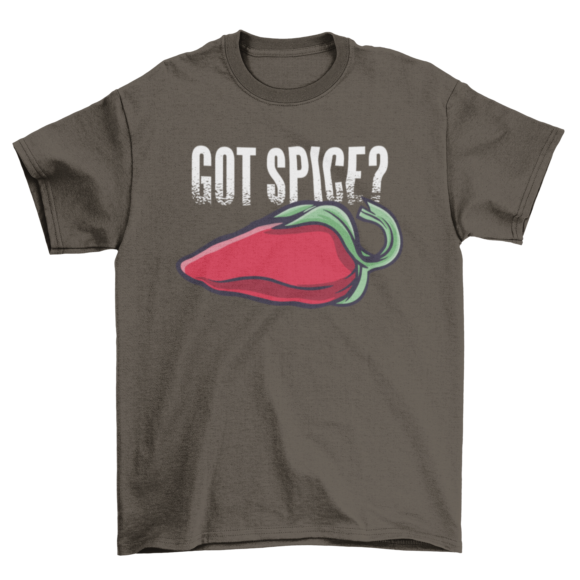 Got Spice T-shirt featuring a vibrant chili pepper design with the caption 'Got spice?'