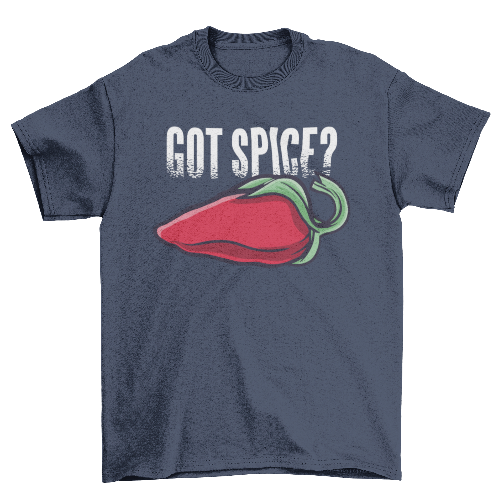 Got Spice T-shirt featuring a vibrant chili pepper design with the caption 'Got spice?'