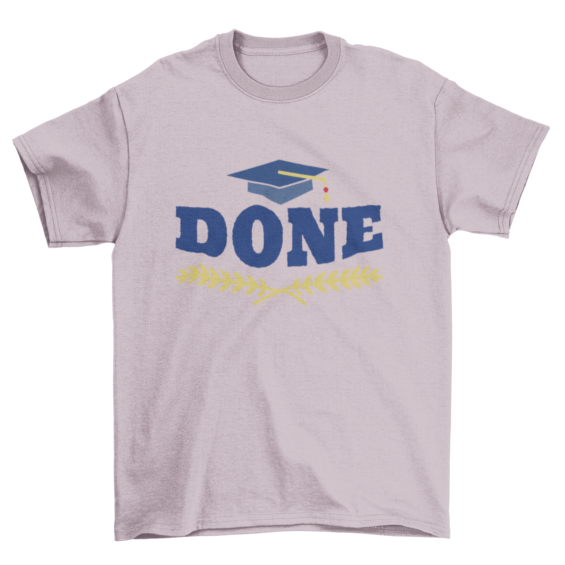 A stylish graduation t-shirt featuring a congratulatory message, perfect for celebrating academic achievements.