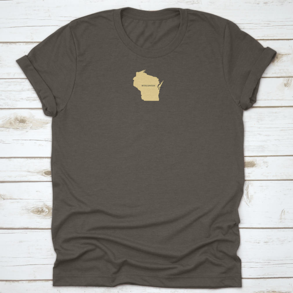 Green Bay, Wisconsin Locate Map showcasing its cotton fabric and classic fit design.