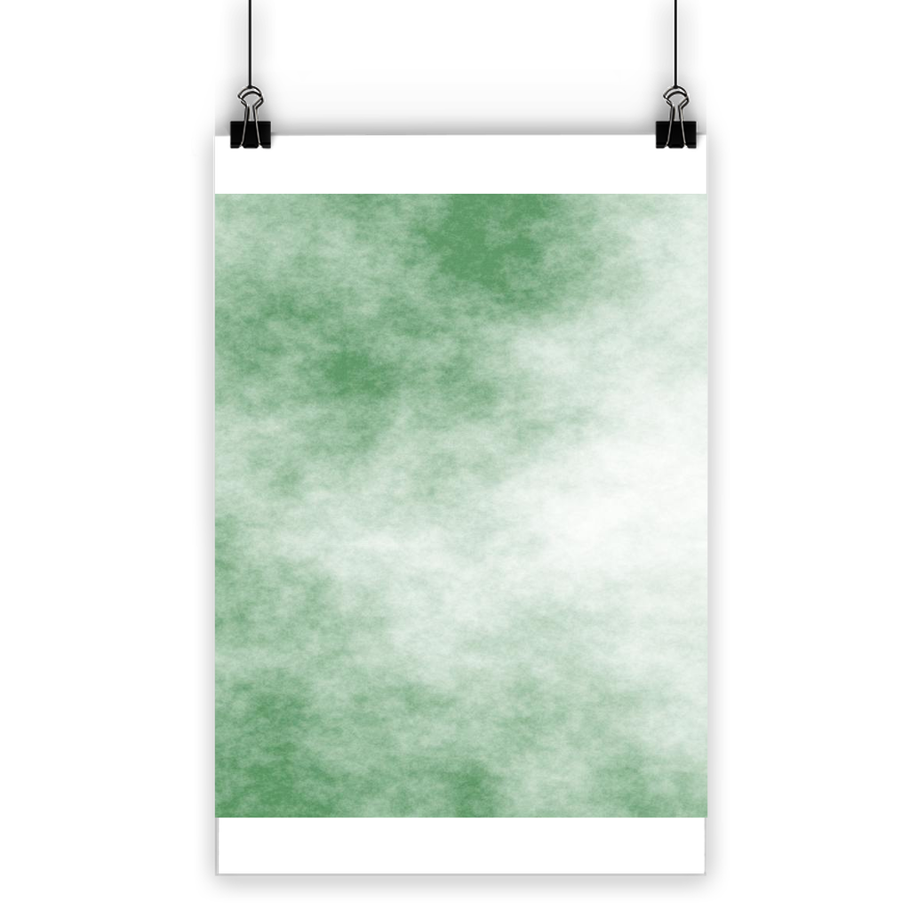 Green Cloud Classic Poster showcasing vibrant colors on semi-gloss paper, ideal for indoor and outdoor use.