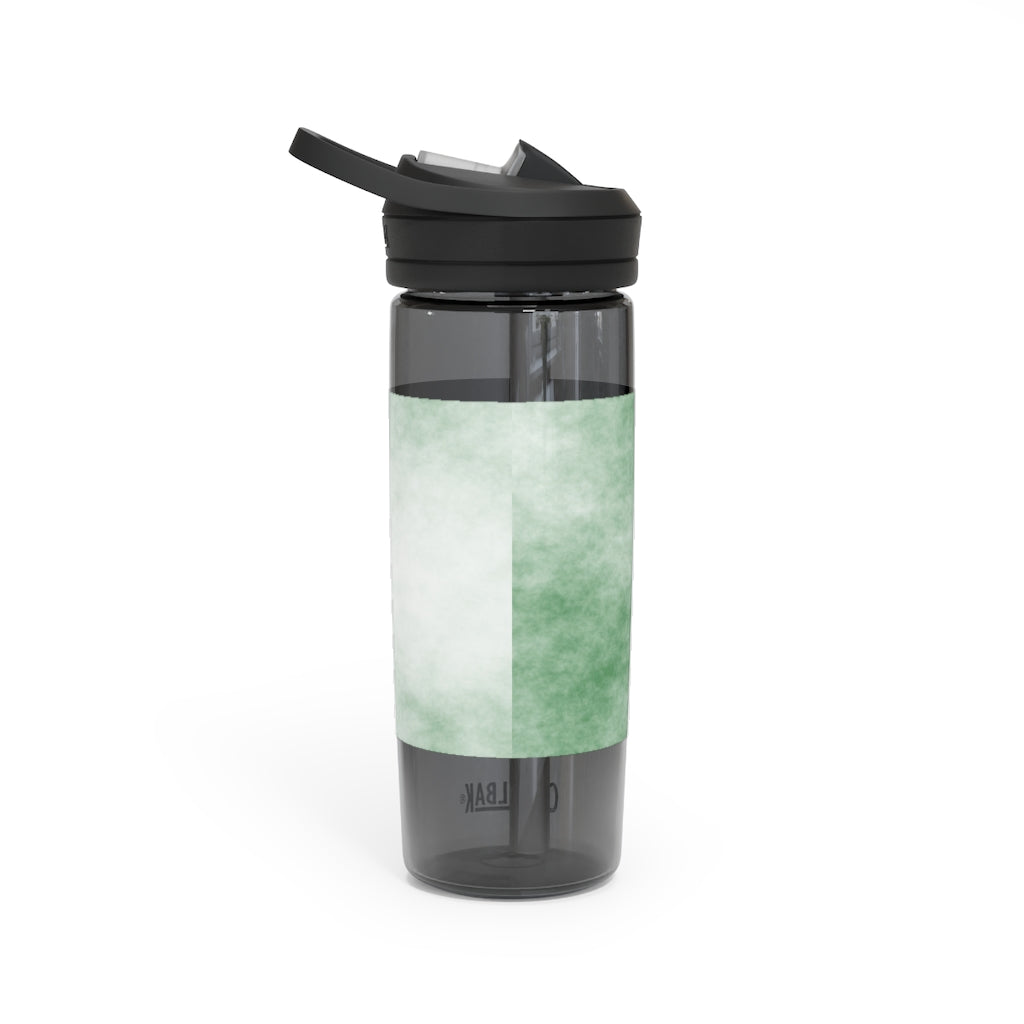 Green Clouds CamelBak Eddy® Water Bottle in 20oz and 25oz sizes, showcasing its stylish design and robust features.