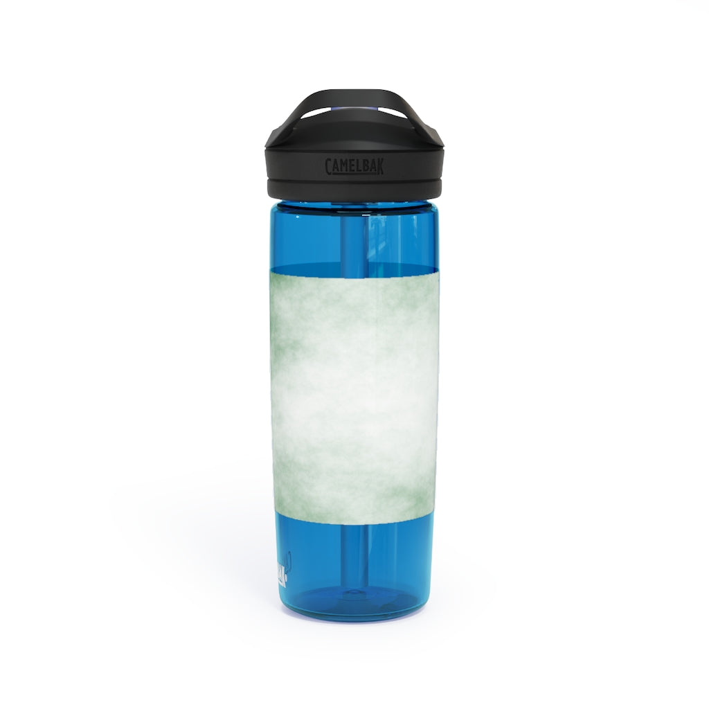 Green Clouds CamelBak Eddy® Water Bottle in 20oz and 25oz sizes, showcasing its stylish design and robust features.