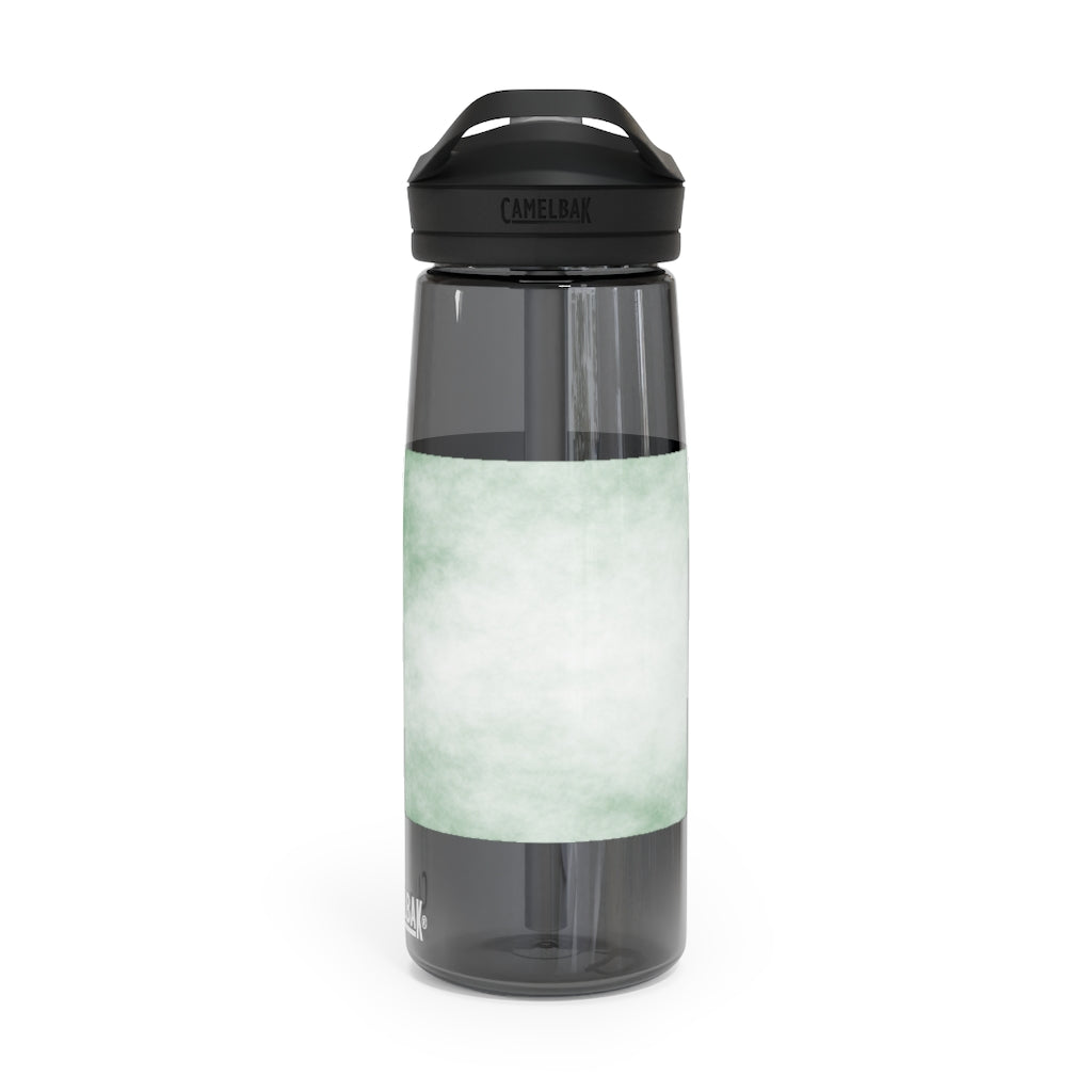 Green Clouds CamelBak Eddy® Water Bottle in 20oz and 25oz sizes, showcasing its stylish design and robust features.