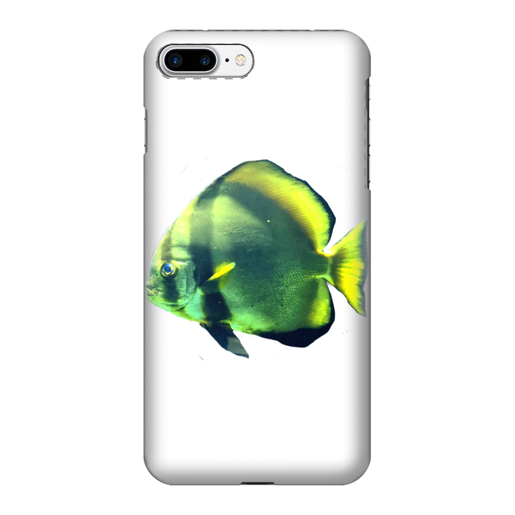 Green Fish Fully Printed Tough Phone Case showcasing vibrant design and dual-layer protection.