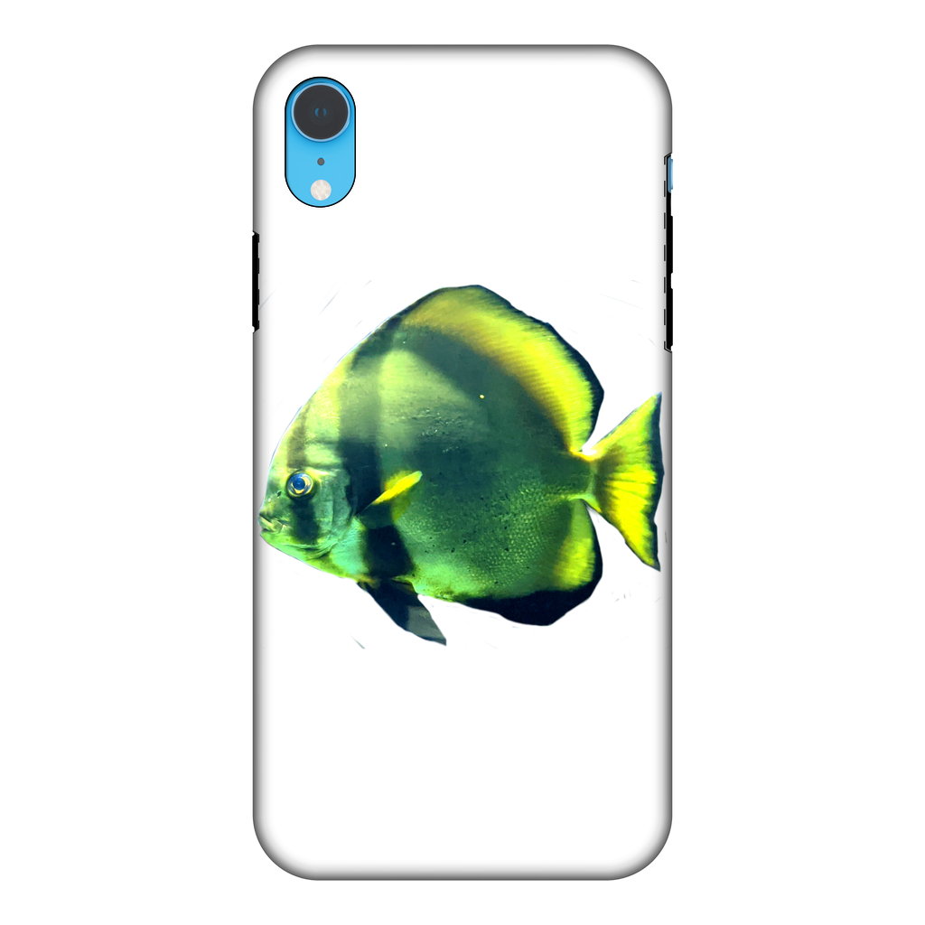 Green Fish Fully Printed Tough Phone Case showcasing vibrant design and dual-layer protection.