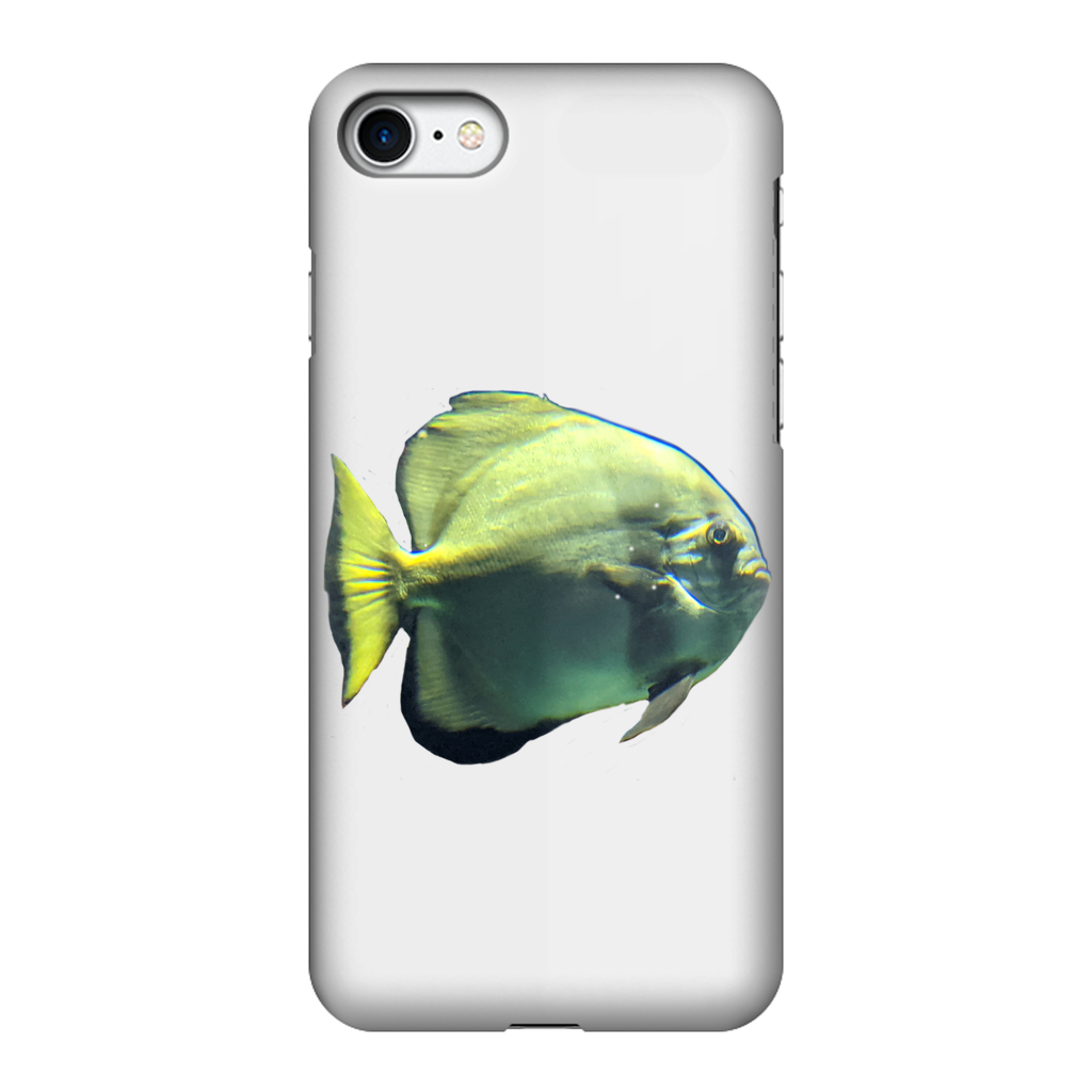 Green Fish Fully Printed Tough Phone Case showcasing vibrant design and dual-layer protection.