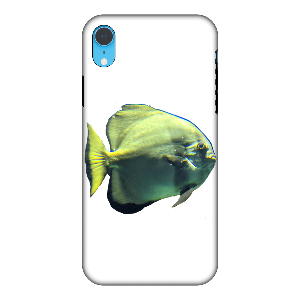 Green Fish Fully Printed Tough Phone Case showcasing vibrant design and dual-layer protection.