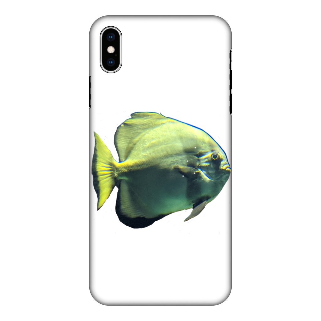 Green Fish Fully Printed Tough Phone Case showcasing vibrant design and dual-layer protection.