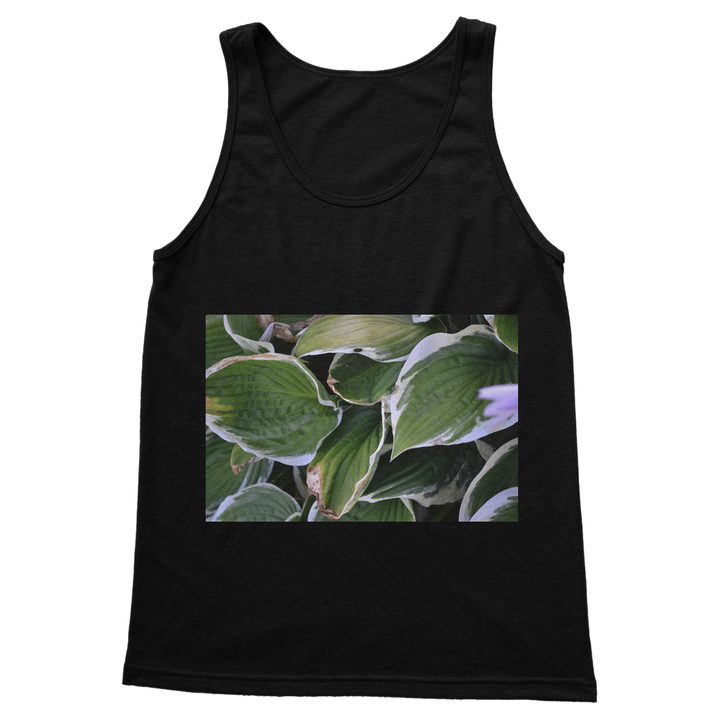 Green Leaves Classic Adult Vest Top in a vibrant green color, featuring a comfortable fit and stylish design, perfect for casual wear.