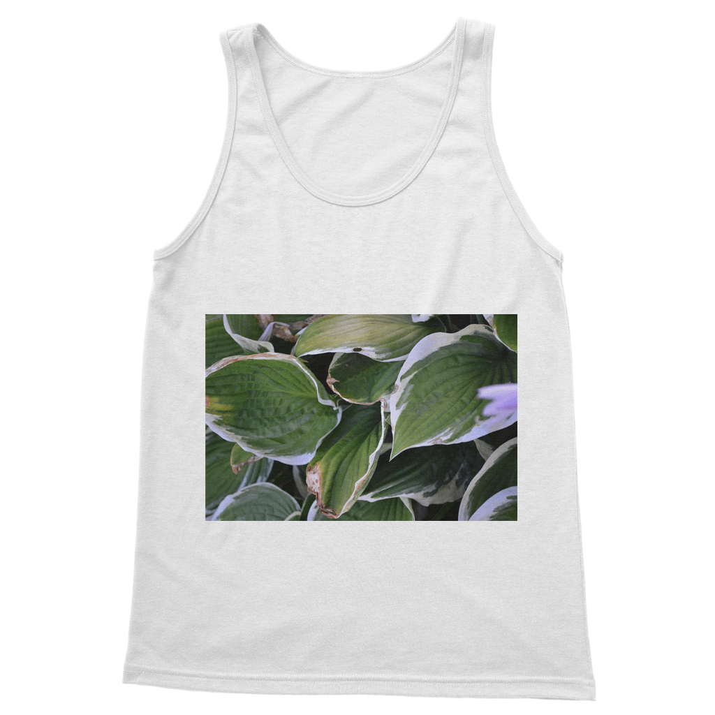 Green Leaves Classic Adult Vest Top in a vibrant green color, featuring a comfortable fit and stylish design, perfect for casual wear.