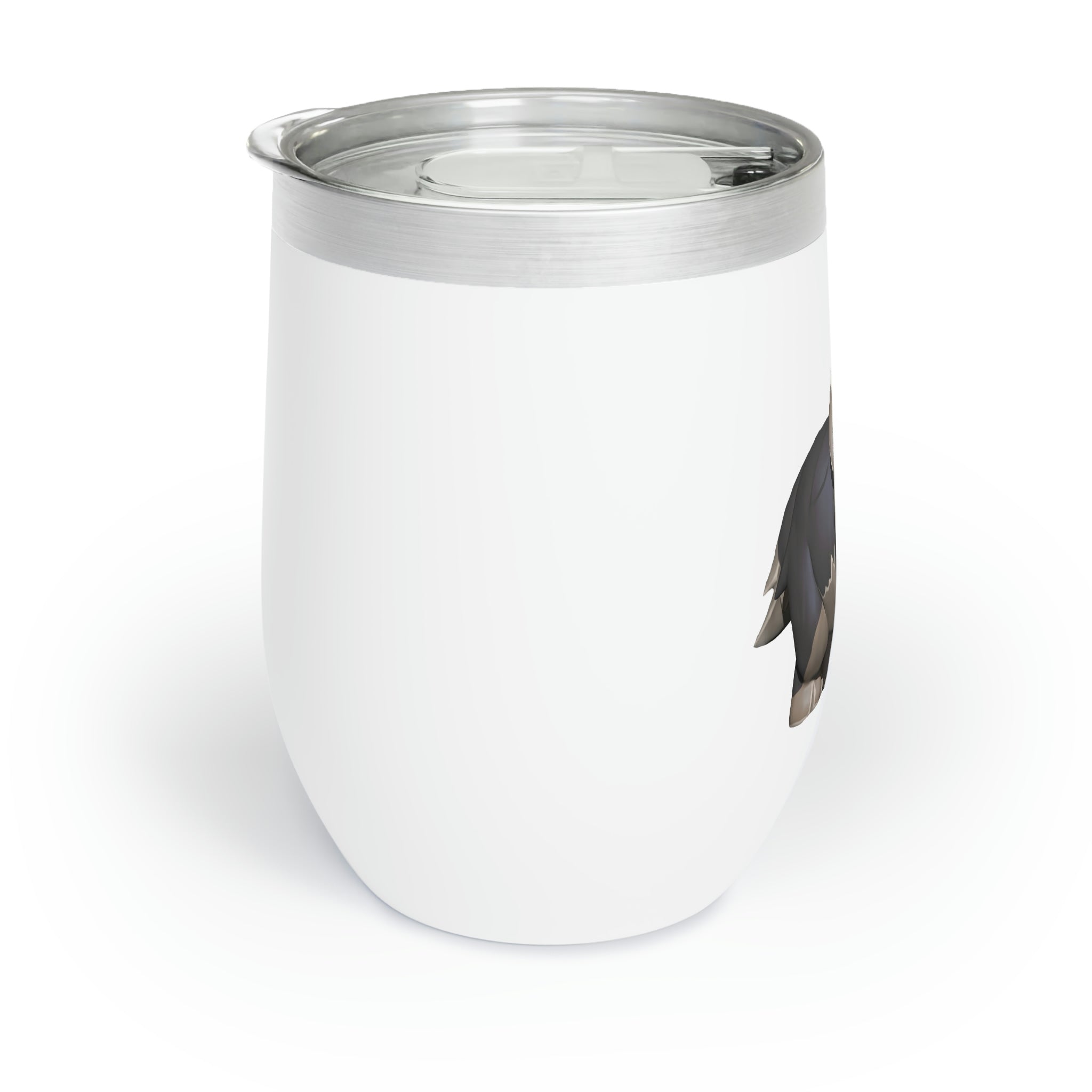 Grey Dog Chill Wine Tumbler in stainless steel with a sleek design, perfect for keeping beverages at the right temperature.