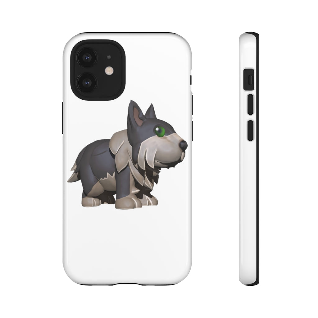 Grey Dog Tough Case featuring a stylish design with impact-resistant polycarbonate and TPU liner for smartphone protection.