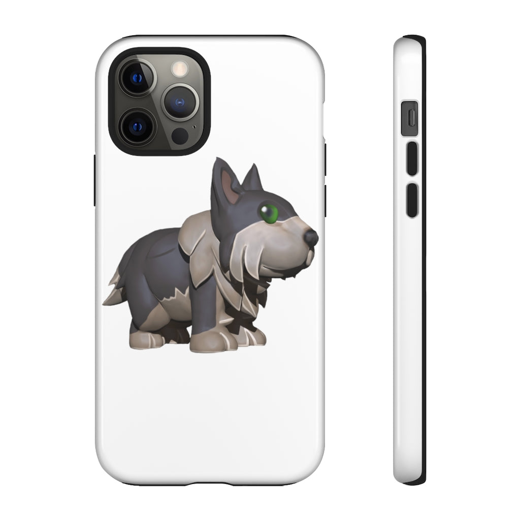 Grey Dog Tough Case featuring a stylish design with impact-resistant polycarbonate and TPU liner for smartphone protection.