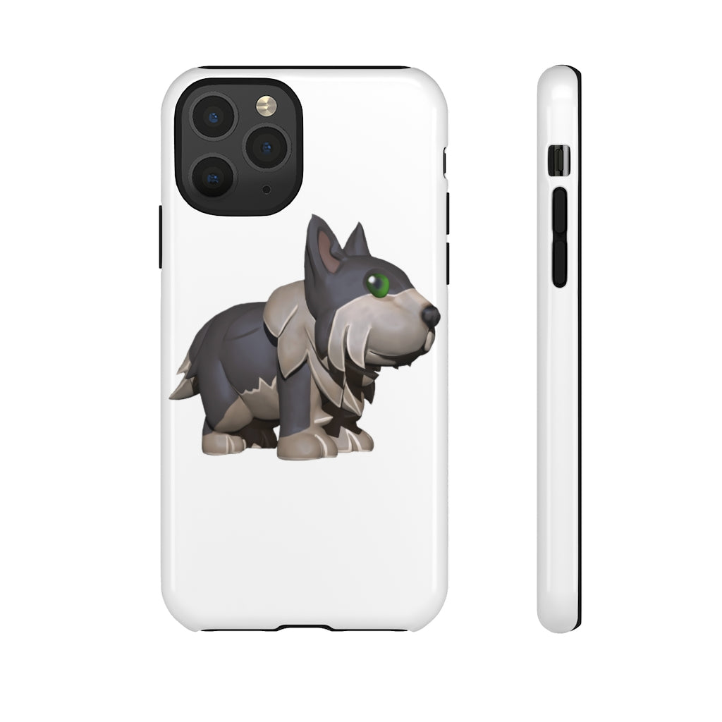 Grey Dog Tough Case featuring a stylish design with impact-resistant polycarbonate and TPU liner for smartphone protection.