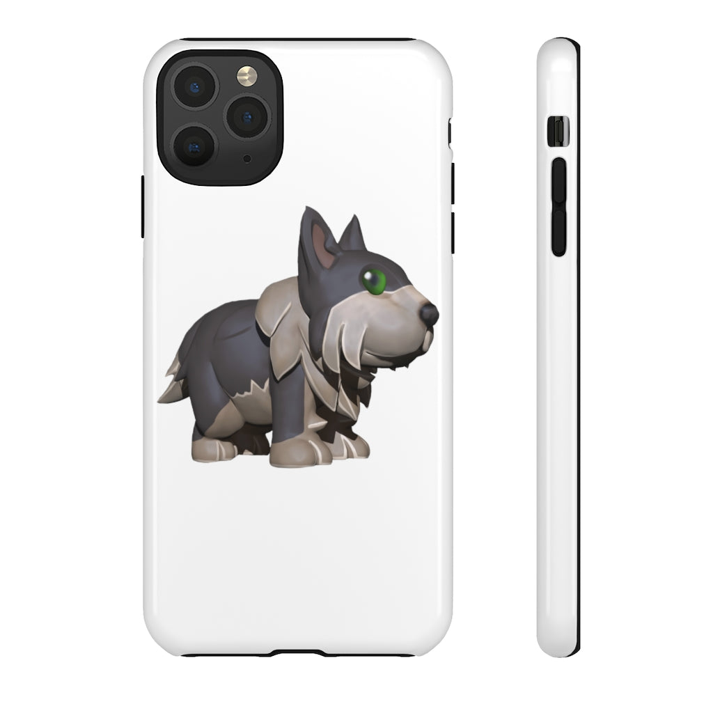 Grey Dog Tough Case featuring a stylish design with impact-resistant polycarbonate and TPU liner for smartphone protection.