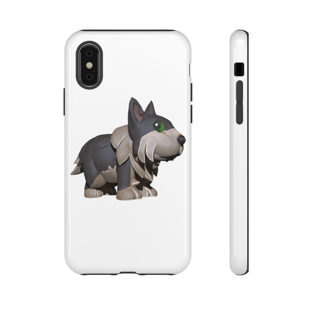 Grey Dog Tough Case featuring a stylish design with impact-resistant polycarbonate and TPU liner for smartphone protection.