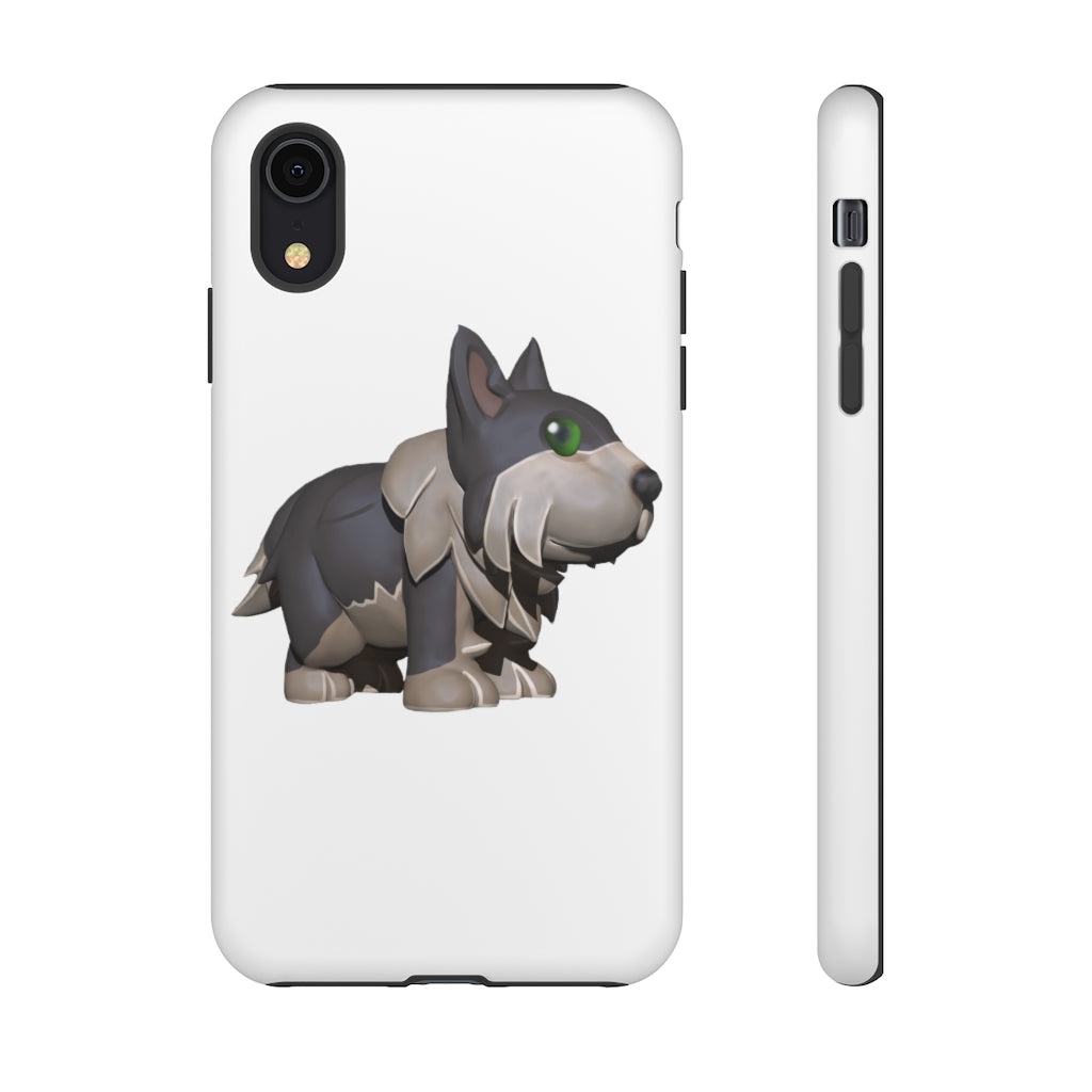 Grey Dog Tough Case featuring a stylish design with impact-resistant polycarbonate and TPU liner for smartphone protection.