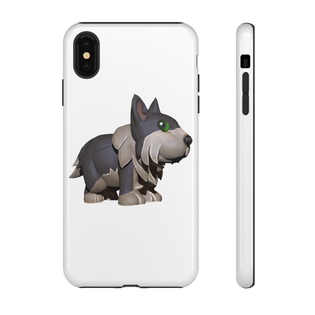 Grey Dog Tough Case featuring a stylish design with impact-resistant polycarbonate and TPU liner for smartphone protection.