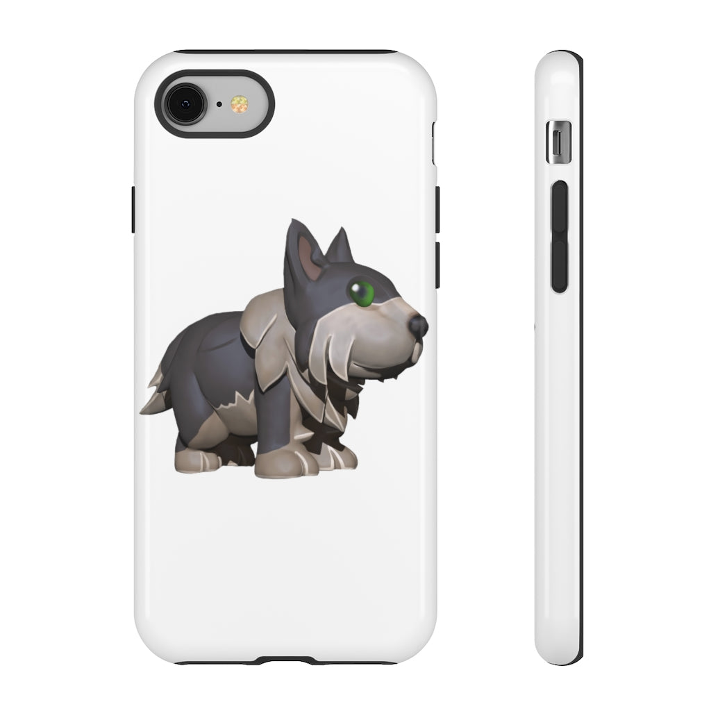 Grey Dog Tough Case featuring a stylish design with impact-resistant polycarbonate and TPU liner for smartphone protection.