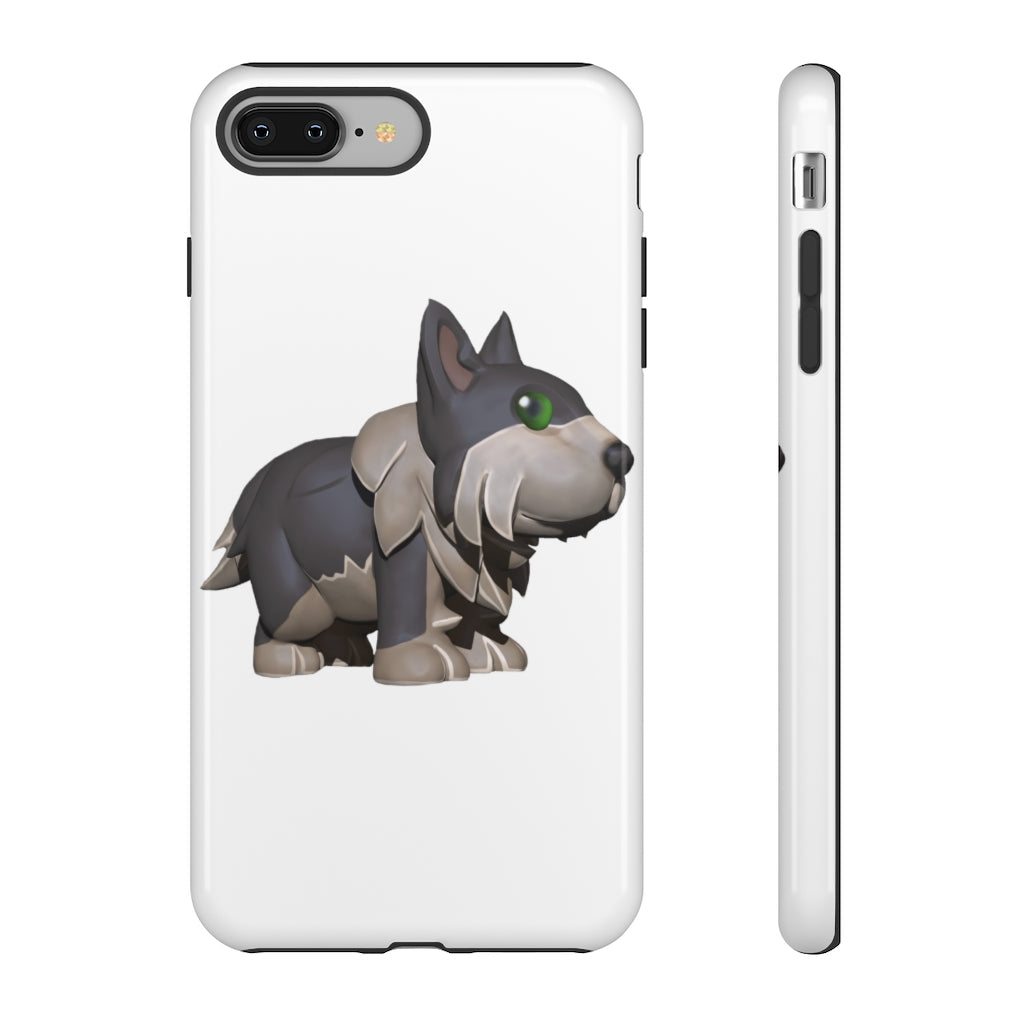 Grey Dog Tough Case featuring a stylish design with impact-resistant polycarbonate and TPU liner for smartphone protection.