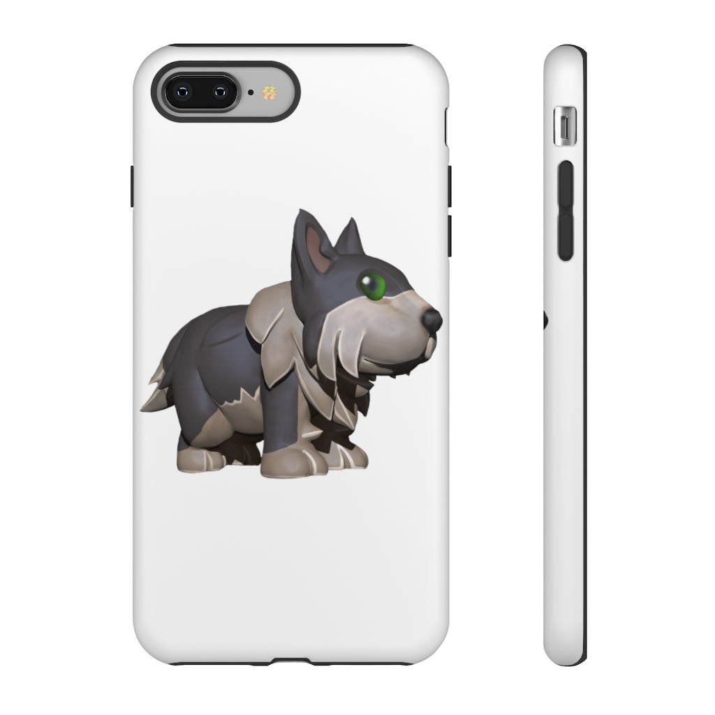 Grey Dog Tough Case featuring a stylish design with impact-resistant polycarbonate and TPU liner for smartphone protection.