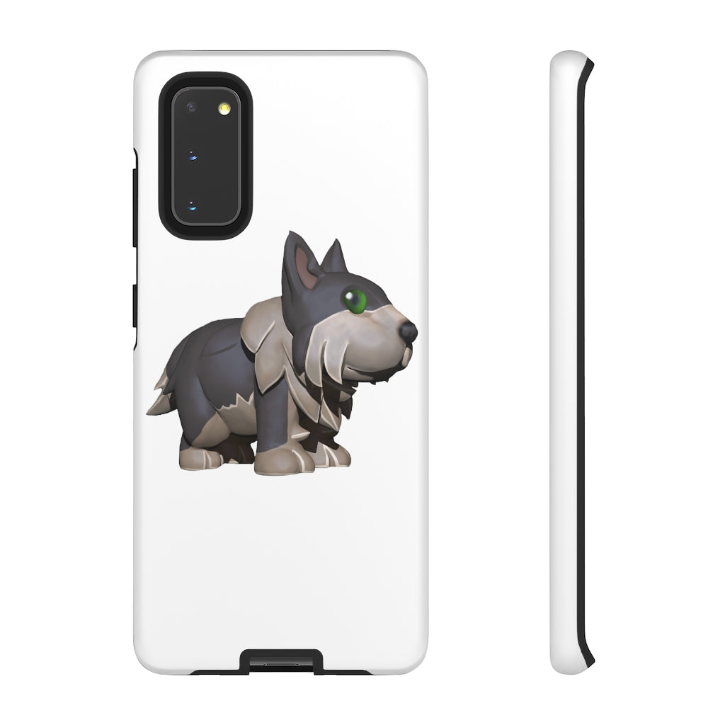 Grey Dog Tough Case featuring a stylish design with impact-resistant polycarbonate and TPU liner for smartphone protection.