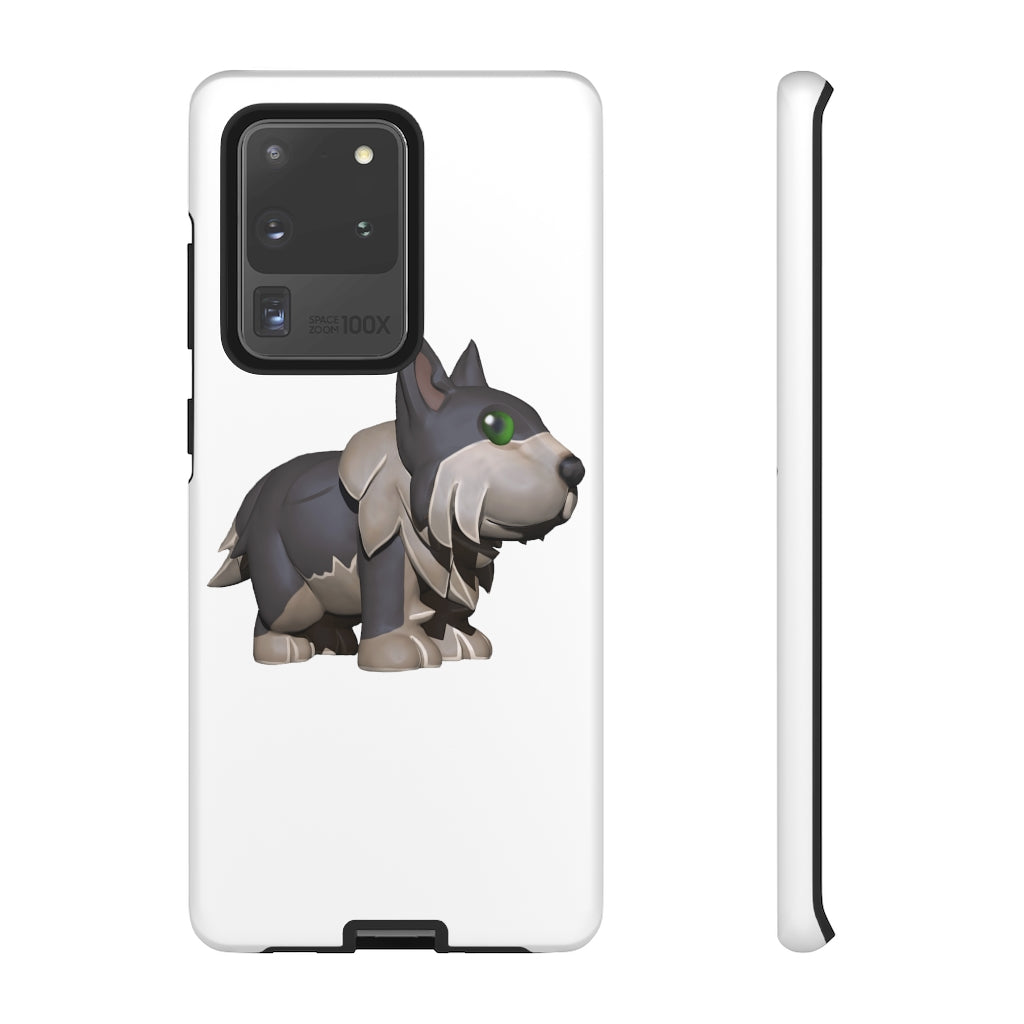 Grey Dog Tough Case featuring a stylish design with impact-resistant polycarbonate and TPU liner for smartphone protection.