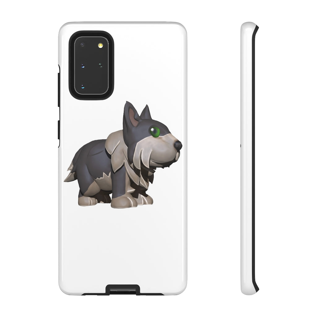 Grey Dog Tough Case featuring a stylish design with impact-resistant polycarbonate and TPU liner for smartphone protection.