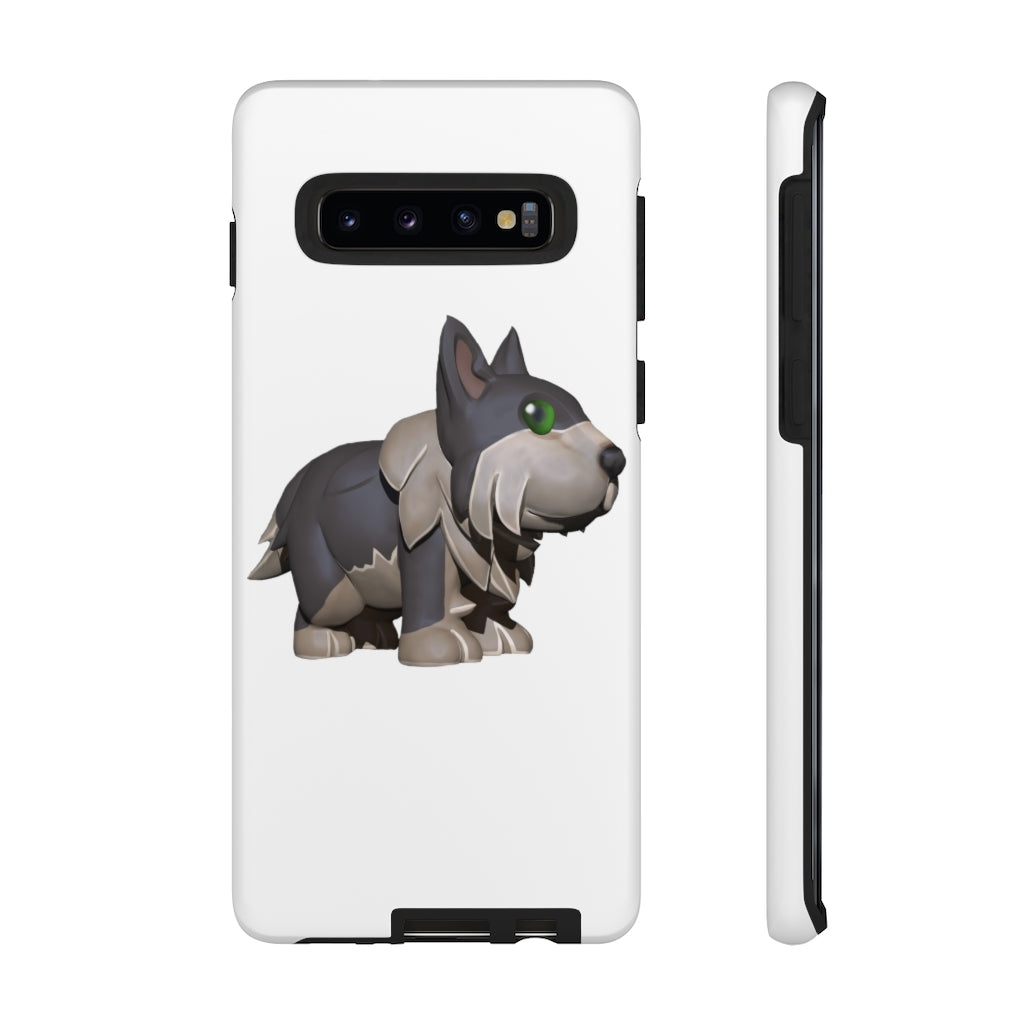 Grey Dog Tough Case featuring a stylish design with impact-resistant polycarbonate and TPU liner for smartphone protection.