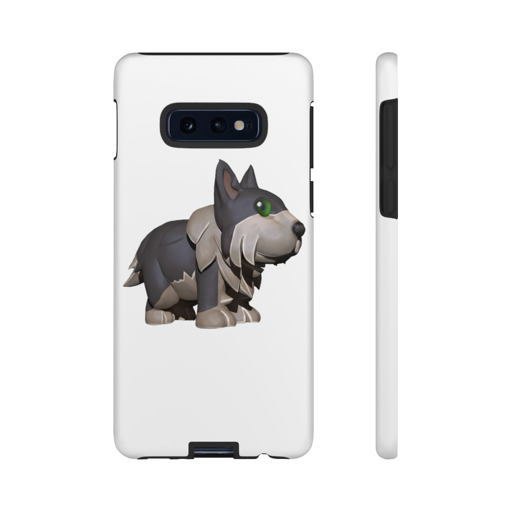 Grey Dog Tough Case featuring a stylish design with impact-resistant polycarbonate and TPU liner for smartphone protection.