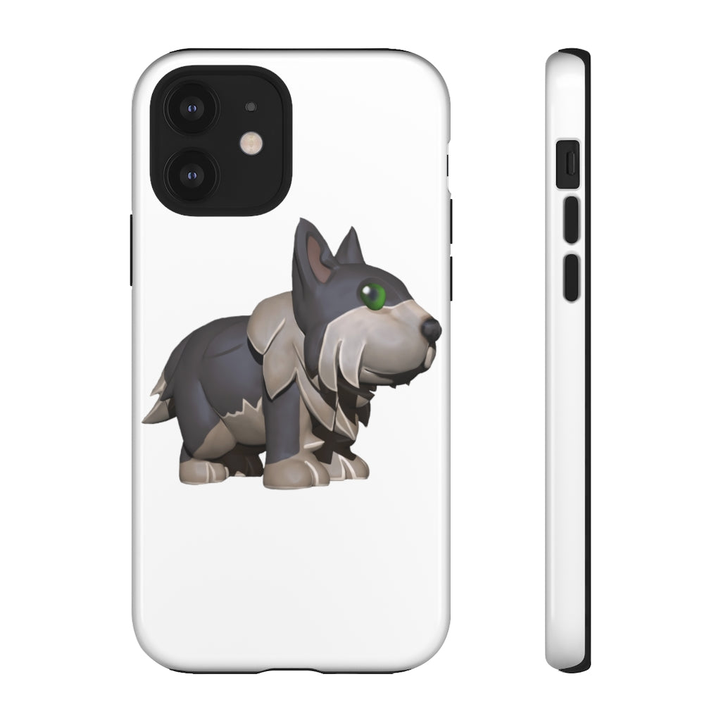 Grey Dog Tough Case featuring a stylish design with impact-resistant polycarbonate and TPU liner for smartphone protection.