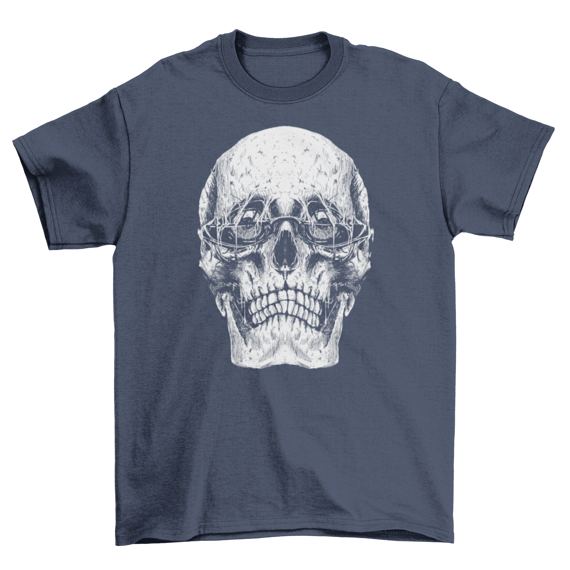 Grunge sunglasses skull t-shirt featuring a skull with stylish sunglasses, perfect for edgy fashion lovers.