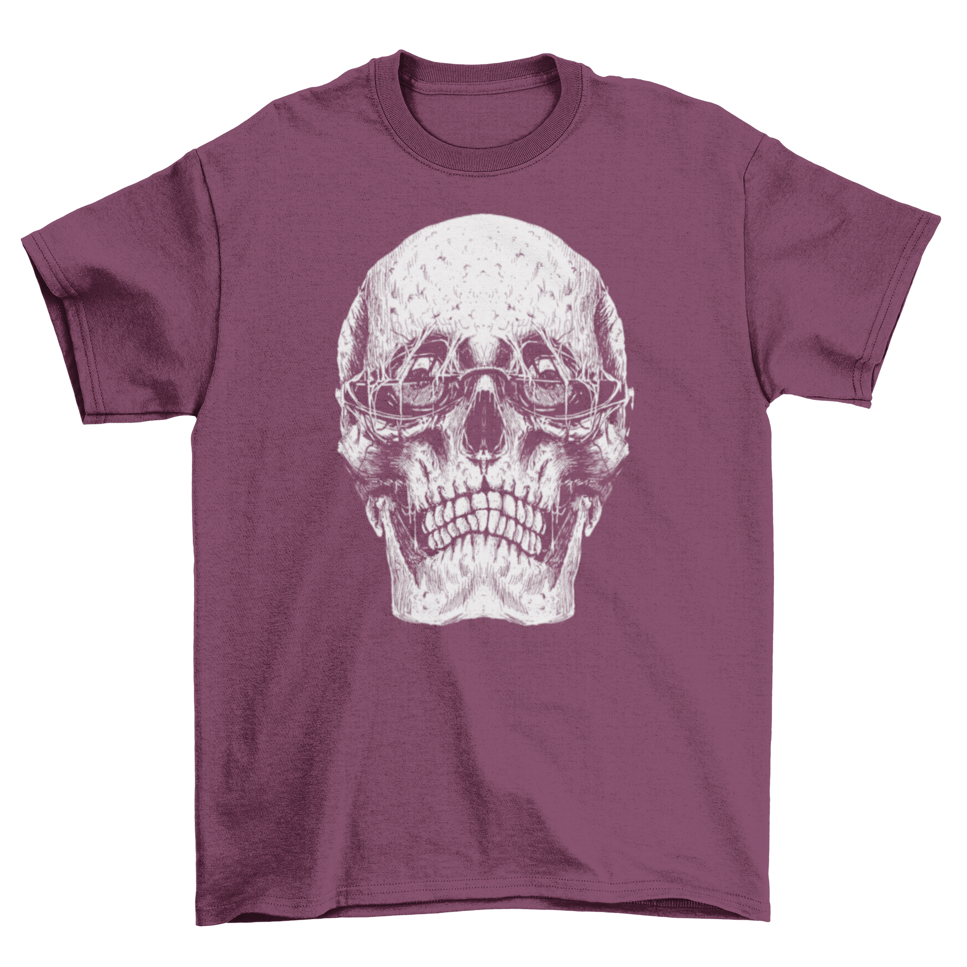 Grunge sunglasses skull t-shirt featuring a skull with stylish sunglasses, perfect for edgy fashion lovers.