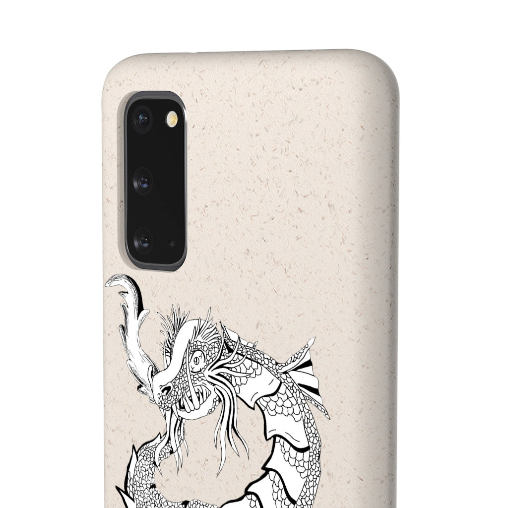 Gydraxis Biodegradable Phone Case made from PLA plant polymer and bamboo binder, showcasing its eco-friendly design and slim profile.