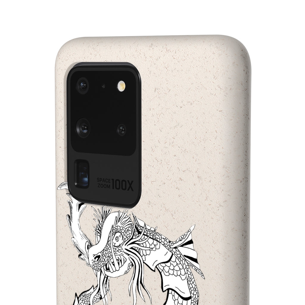 Gydraxis Biodegradable Phone Case made from PLA plant polymer and bamboo binder, showcasing its eco-friendly design and slim profile.