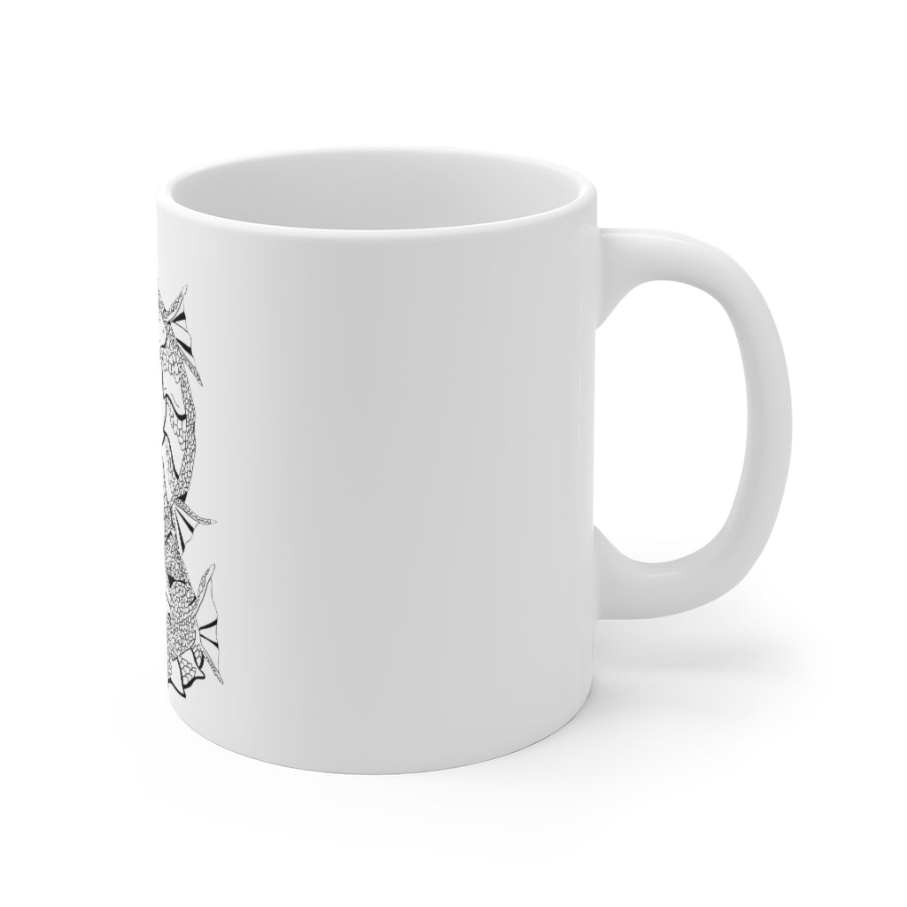 Gydraxis Mug - Small 11oz with a scratch-resistant finish and easy-grip handle, perfect for coffee or tea.