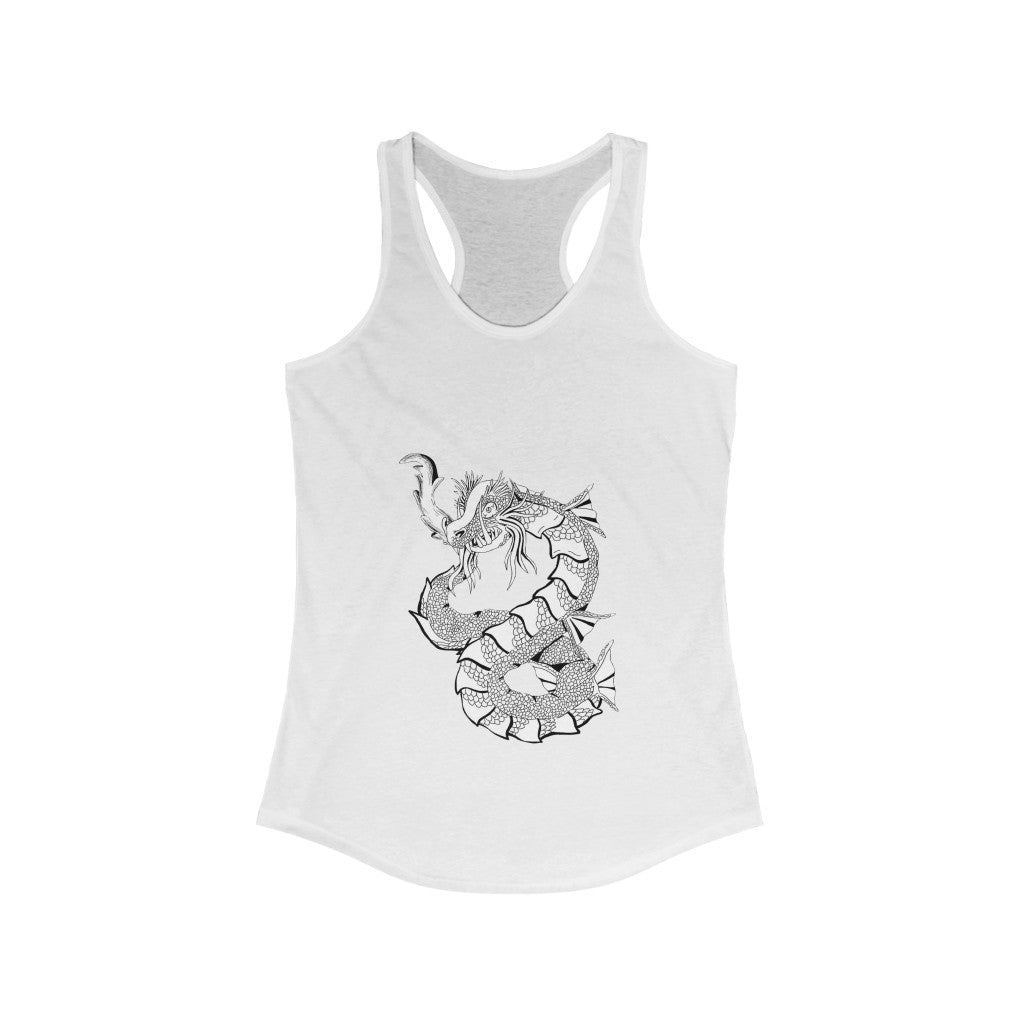 Gydraxis Women's Ideal Racerback Tank in a stylish design, showcasing its slim fit and racerback cut, perfect for casual and active wear.