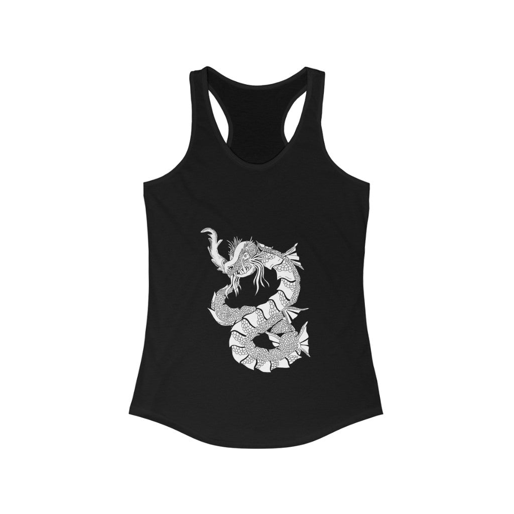 Gydraxis Women's Ideal Racerback Tank in a stylish design, showcasing its slim fit and racerback cut, perfect for casual and active wear.