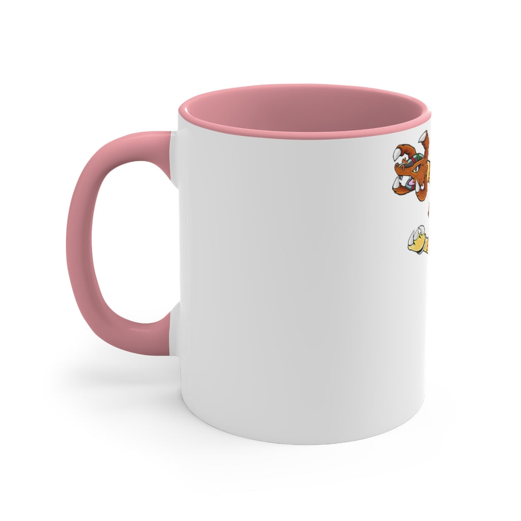 Gydro Accent Coffee Mug in vibrant two-tone design with a comfortable C-handle and colorful interior.