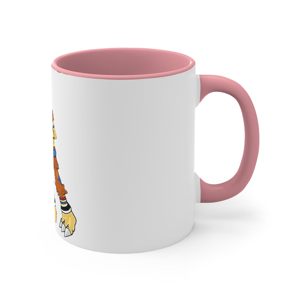 Gydro Accent Coffee Mug in vibrant two-tone design with a comfortable C-handle and colorful interior.